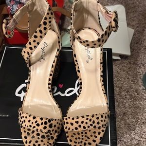 Leopard suede